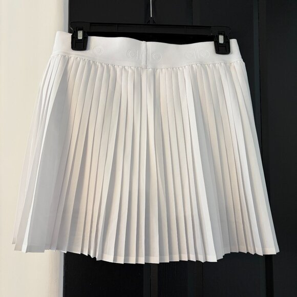Alo Yoga Aces Tennis Skirt – White - Size M - Picture 2 of 3